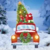Collections Etc Christmas Vintage Red Truck Garden Stake Decoration -Home Decoration Onsale GUEST 0132b5e2 154d 48cc 9934 995159b4d89b