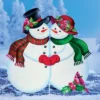 Collections Etc Snowman Couple Outdoor Holiday Yard Stake Decoration -Home Decoration Onsale GUEST 022d0c10 c78b 43a4 82ff b27fa48be7f8