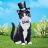 Collections Etc Dapper Top Hat & Tuxedo Outfit Cat Metal Garden Stake -Home Decoration Onsale GUEST 025d1bdd c7c4 4c4b 9b36 8f78a15d91dc