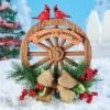 Collections Etc Hand-Painted Holiday Wagon Wheel Decorative Garden Stake 12 X 3.75 X 18 -Home Decoration Onsale GUEST 0da32d57 3bd5 449f ba2e 994bb803597c