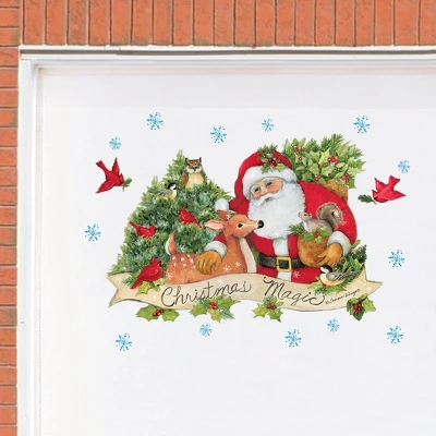 Collections Etc Santa Claus Christmas Magic Garage Door Magnets 3 Collections Etc Santa Claus Christmas Magic Garage Door Magnets