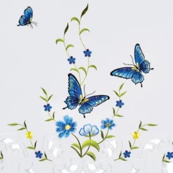 Collections Etc Butterfly Floral Rod Pocket Top Window Curtains, Single Panel, -Home Decoration Onsale GUEST 1248009c a093 4021 a2a7 caac29bad43e