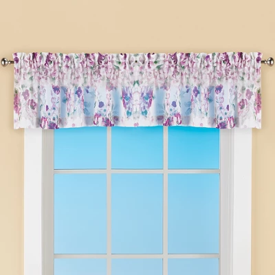 Collections Etc Floral Sheer Valance 3 Collections Etc Floral Sheer Valance