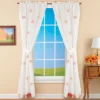 Collections Etc Multicolored Maple Leaf Embroidered Window Curtains -Home Decoration Onsale GUEST 16246e08 dc5e 4c02 b554 3d227a2dc619