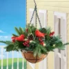 Collections Etc LED Frosted Hanging Artificial Winter Pine And Holly Basket 13 X 13 X 18 2 Collections Etc LED Frosted Hanging Artificial Winter Pine And Holly Basket 13 X 13 X 18 -Home Decoration Onsale GUEST 1fc4af11 fa57 4db1 89ee 4a2582b6203f