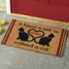 Collections Etc Cat Home Novelty Coco Doormat 1'6"x2'6" Brown -Home Decoration Onsale GUEST 23aad017 e12b 4c5b a4c5 e68ddfe78c63