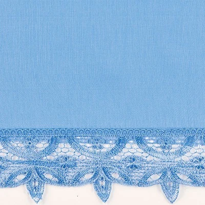 Collections Etc Elegant Lace Trim Curtains 5 Collections Etc Elegant Lace Trim Curtains - Image 3