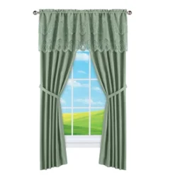 Collections Etc Ruffled Lace Drapes -Home Decoration Onsale GUEST 26edde14 7506 47e4 9507 a292bf7bf73f