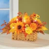 Collections Etc LED Lighted Autumn Floral Basket Centerpiece 16 X 9 X 10.5 -Home Decoration Onsale GUEST 296eb45f d3e5 4586 b024 19bb03bef2e1