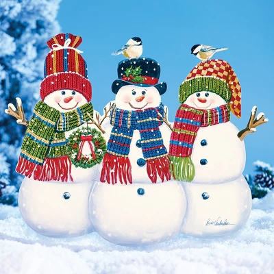 Collections Etc Snowmen Trio Decorative Christmas Seasonal Yard Stake 3 Collections Etc Snowmen Trio Decorative Christmas Seasonal Yard Stake