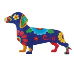 Collections Etc Colorful Metal Floral Dog Outdoor Wall Art -Home Decoration Onsale GUEST 3e04e018 f7c9 4297 97d5 c289d80a765f