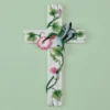 Collections Etc Hand-Painted Hanging Hummingbird Wall Cross Decor 7.5" X 0.81" X 12.25" -Home Decoration Onsale GUEST 4536d028 b49c 4cfb 9b73 dd2b5a210f84