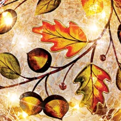 Collections Etc Lighted Autumn Leaves Ball -Home Decoration Onsale GUEST 5eaadae2 db68 41ed bb79 0f6be0291379