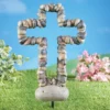 Collections Etc Hand-Painted Stone Cross Outdoor Garden Stake -Home Decoration Onsale GUEST 5f025f87 12f7 4fc2 beb0 a3512f5af8d4