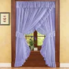 Collections Etc Isabella Ruffled Sheer Fabric Rod Pocket Window Curtain Set -Home Decoration Onsale GUEST 63e7cf85 fed0 48c2 8628 4d4c98e194d6