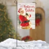 Collections Etc This House Believes In Santa Garden Flag