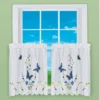 Collections Etc Butterfly Floral Rod Pocket Top Window Curtains, Single Panel, -Home Decoration Onsale GUEST 6653c616 8999 4c60 925f f88640c7fe85