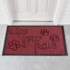 Collections Etc Unique Wipe Your Paw Skid-Resistant Utility Rug 2 Collections Etc Unique Wipe Your Paw Skid-Resistant Utility Rug -Home Decoration Onsale GUEST 668a82a2 5f20 4c35 ad0e b9f017e599ce