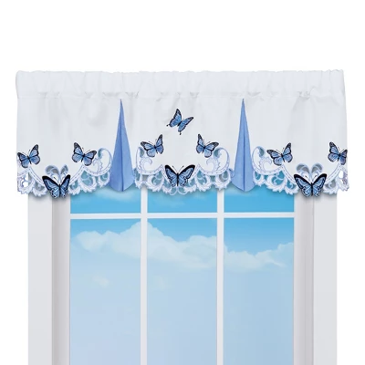 Collections Etc Elegant Butterfly Emb. Valance 6 Collections Etc Elegant Butterfly Emb. Valance - Image 4