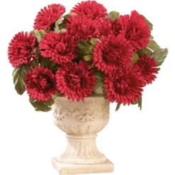 Collections Etc Floral Mum Bushes - Set Of 3 -Home Decoration Onsale GUEST 740829b2 ce6b 4c0e 8635 ff64086ae91c