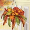Collections Etc Artificial LED Fall Fern Mixed Hanging Basket 19 X 19 X 20 Orange 1 Collections Etc Artificial LED Fall Fern Mixed Hanging Basket 19 X 19 X 20 Orange -Home Decoration Onsale GUEST 76197fe2 26a9 4972 a011 778a7b9cf39a