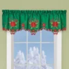 Collections Etc Lovely Poinsettia Valance -Home Decoration Onsale GUEST 77a28b2b 9b7b 4f8c 9843 092f73d95d22