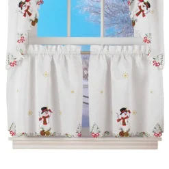 Collections Etc Snowman Cardinal Window Curtain Christmas Decoration -Home Decoration Onsale GUEST 79707cb8 b904 4c8e ab1c 5322ce5530b2