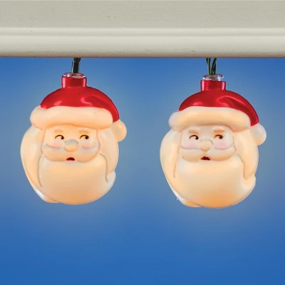 Collections Etc Santa Claus Set Of 10 LED Lighted String Lights 4 Collections Etc Santa Claus Set Of 10 LED Lighted String Lights - Image 2