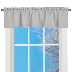 Collections Etc Solid Textured Swag Window Valance With Rod Pocket Top For Easy Hanging - Classic Home Decor For Any Room -Home Decoration Onsale GUEST 7e0e8ad3 f970 415e 9ad0 3afabdfbcc9b