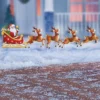 Collections Etc Santa's Sleigh And Reindeer Stakes Outdoor Christmas Decoration -Home Decoration Onsale GUEST 7e91753a f681 4f24 a67d 97d6d8dfb017