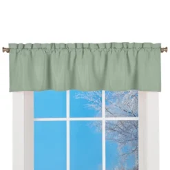 Collections Etc Solid Textured Swag Window Valance With Rod Pocket Top For Easy Hanging - Classic Home Decor For Any Room -Home Decoration Onsale GUEST 7f51c8d2 457e 47fd b76a c0c4102a1147