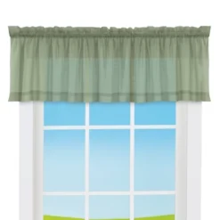 Collections Etc Elegant Sheer Voile Rod Pocket Window Valance -Home Decoration Onsale GUEST 96b96667 6440 402b a866 755086f4dbfa
