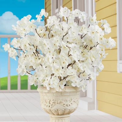 Collections Etc Cherry Blossom Bushes Set Of 3 3 Collections Etc Cherry Blossom Bushes Set Of 3