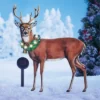 Collections Etc Solar Majestic Deer With Wreath Metal Yard Stakes Buck -Home Decoration Onsale GUEST 9987e1bb 5113 4883 a87d 42f7d8c5b3bf