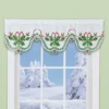 Collections Etc Beautiful Embroidered Holly Cutwork Window Valance -Home Decoration Onsale GUEST 9c22f4da dc15 42c9 89cf 67cfa8fde128