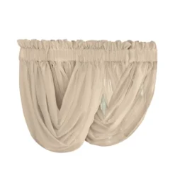 Collections Etc Scoop Two-Piece Rod Pocket Solid-Colored Sheer Valances For Windows, Decorative Accent And Added Privacy For Any Room In -Home Decoration Onsale GUEST 9dadfbe8 7a56 4ff3 a840 464b87382bbc