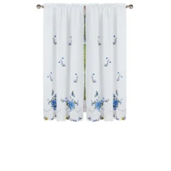 Collections Etc Rose And Butterfly Embcurtains -Home Decoration Onsale GUEST a19ce591 44c1 4099 8a30 2d94b543fcb3