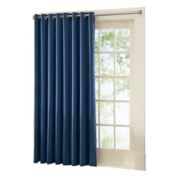 Collections Etc Gramercy Patio Door Grommet Top Curtain Panel, Single Panel, -Home Decoration Onsale GUEST a75874fc f6cb 4615 8b38 25b2efc117f1