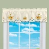 Collections Etc Sunflower Embroidered And Cutwork Valance -Home Decoration Onsale GUEST aef10c3e 1b41 4291 823d 808c072f4ff7