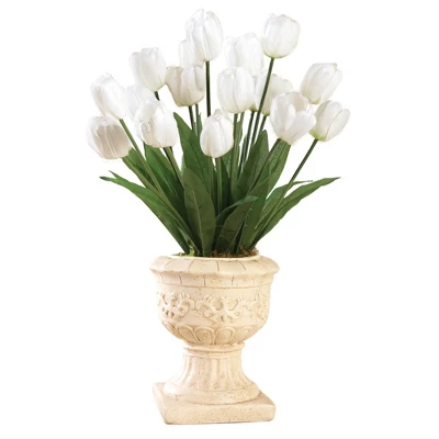Collections Etc Springtime Tulip Bushel Artificial Maintenance-Free Bouquet Bush - Set Of 3 6 Collections Etc Springtime Tulip Bushel Artificial Maintenance-Free Bouquet Bush - Set Of 3 - Image 4