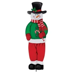 Collections Etc Festive Snowman Stakes -Home Decoration Onsale GUEST b2367570 8f47 4b7e 9181 bd7dbbb08ed1