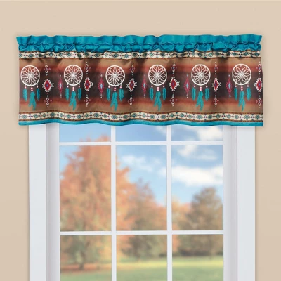 Collections Etc Southwest Dreamcatcher Printed Window Valance 3 Collections Etc Southwest Dreamcatcher Printed Window Valance