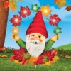 Collections Etc Garden Gnome In Solar Powered Fall Leaves Stake 14.25 X 3.5 X 23.75 -Home Decoration Onsale GUEST b9deb200 01c1 41db 9f63 f9e4642b1358