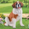 Collections Etc Hand-Painted Realistic Saint Bernard Garden Statue 11 X 16 X 16.25 -Home Decoration Onsale GUEST bfda8716 b1ed 4cc7 b06b 34d779159a84
