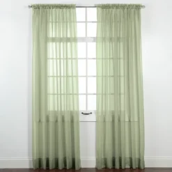 Collections Etc Elegance Sheer Window Curtain Panel, Single Panel,