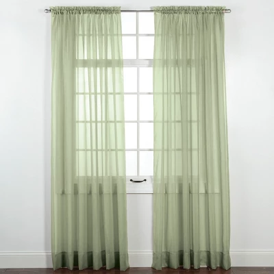 Collections Etc Elegance Sheer Window Curtain Panel, Single Panel, 3 Collections Etc Elegance Sheer Window Curtain Panel, Single Panel,