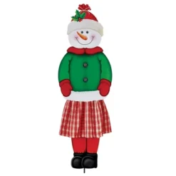 Collections Etc Festive Snowman Stakes -Home Decoration Onsale GUEST c491a049 55ab 45de aad2 32e35809dabb