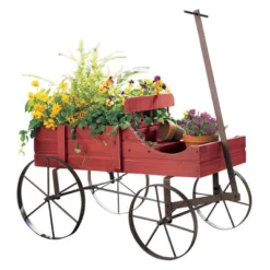 Collections Etc Wagon Decorative Indoor / Outdoor Garden Backyard Planter -Home Decoration Onsale GUEST c5728bd5 ed0c 4870 99f3 343d6f464582