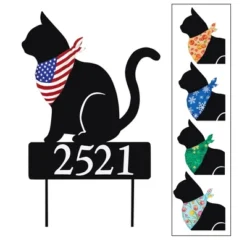 Collections Etc 5 Interchangeable Seasonal Magnet Bandana Address Stake -Home Decoration Onsale GUEST c6953cb4 efa9 4e58 a7ed 535601efef47