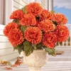 Collections Etc Floral Mum Bushes - Set Of 3 -Home Decoration Onsale GUEST cab16728 bb71 4b3d 8155 abfa6e886f4d